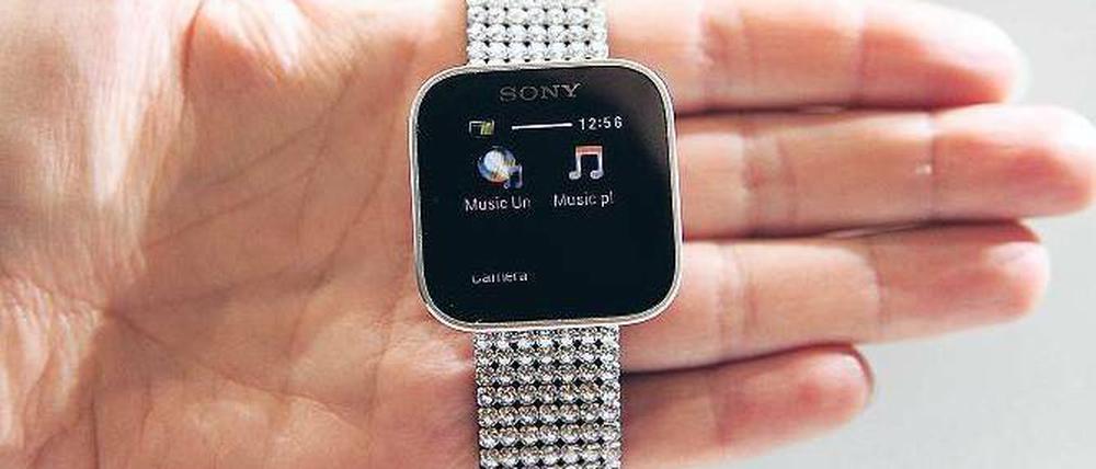 Die Smartwatch von Sony erweitert den Bildschirm von Android-Handys.