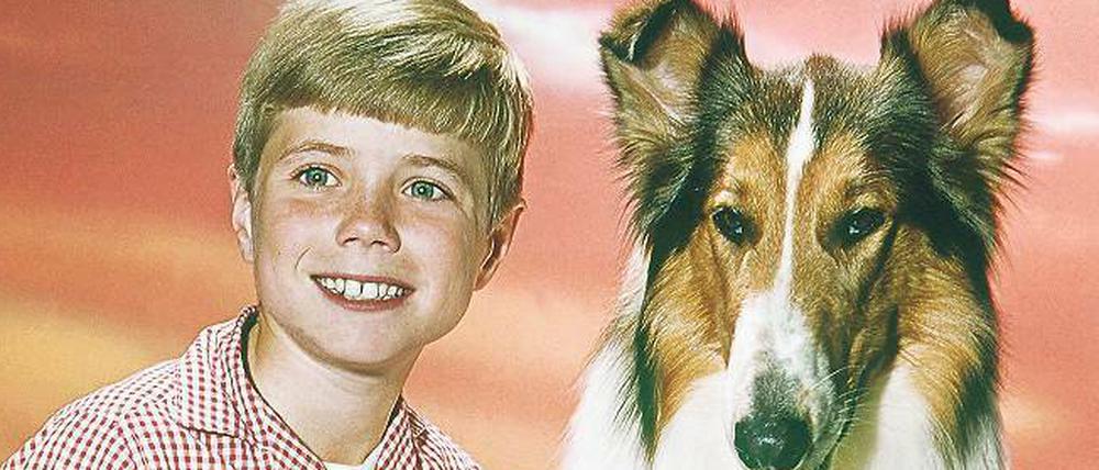 Collie Lassie mit Freund Timmy (Jon Provost).