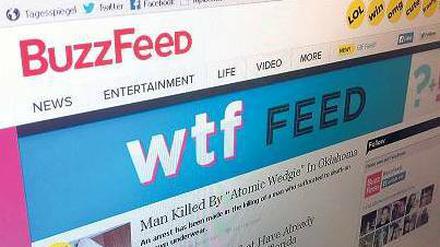 WTF? „BuzzFeed“ präsentiert seine Meldungen in albernen Kategorien. Das Ressort „Wtf“ („What the fuck“) steht dabei für Kuriositäten - Millionen Menschen klicken drauf. 