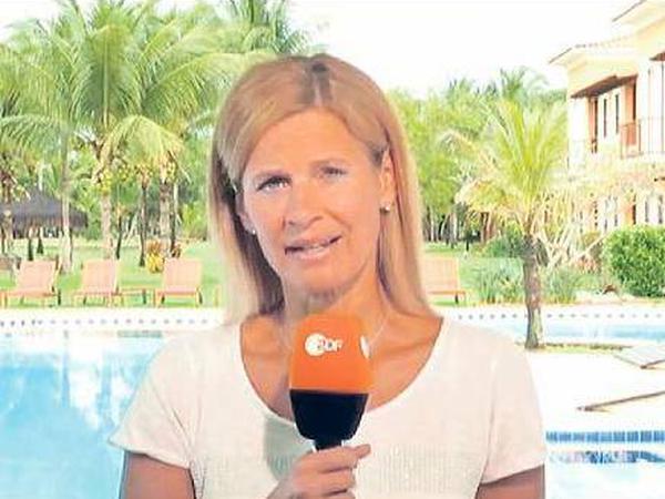 Wurde für ihre Interviews am Pool kritisiert: ZDF-Moderatorin Katrin Müller-Hohenstein. 