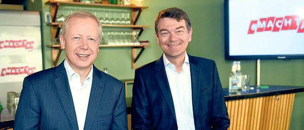 Jünger geht’s immer. WDR-Intendant Tom Buhrow (links) und Fernsehdirektor Jörg Schönenborn. 