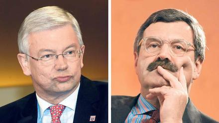 Ziemlich beste Feinde. Hessens Ministerpräsident Roland Koch (CDU) wusste zu verhindern, dass Nikolaus Brender als ZDF-Chefredakteur weiterarbeiten konnte. Das Verhältnis der beiden gilt seitdem als erkaltet. 