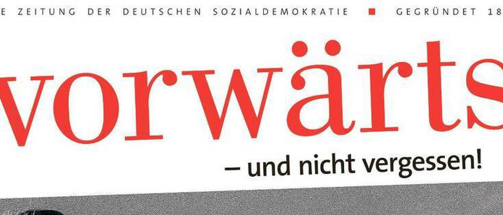 140 Jahre „vorwärts“. Für das Plakat zur Ausstellung im Willy-Brandt-Haus der SPD wurde ein Foto von Josef Heinrich Darchinger verwendet.