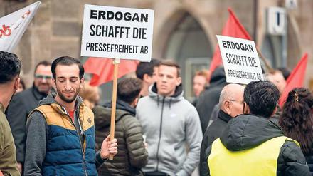 Proteste in Deutschland lassen den türkischen Staatspräsidenten Erdogan kalt.