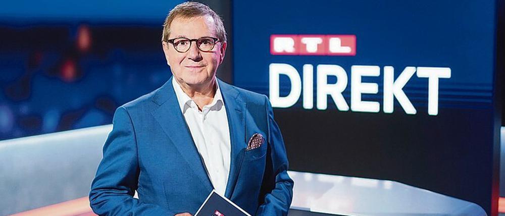 Die Krawatte bleibt ab. In seiner letzten „Tagesschau“-Sendung zog Jan Hofer seinen Schlips aus – bei „RTL Direkt“ zieht er ihn nicht wieder an. Foto: 