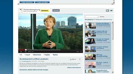 Unfreiwillig komisch: 2011 stellte sich Bundeskanzlerin Merkel erstmals den Fragen von Youtube-Nutzern.