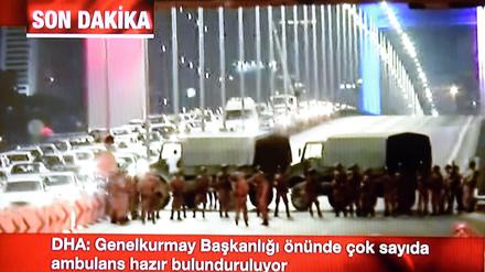 CNN Turk berichtet live vom Putschversuch in der Türkei.