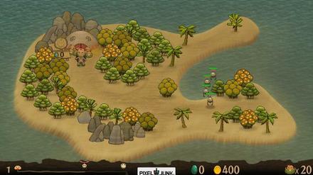 Inselverteidigung: Spielszene aus "Pixeljunk Monsters: Ultimate HD".