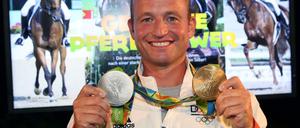 Michael Jung, erster deutscher Goldmedaillengewinner in Rio. Silber gabs in der Mannschaft gleich mit dazu.
