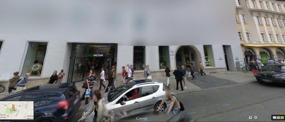 Unsichtbar. Googles Münchner Geschäftsstelle in der Dienerstraße.