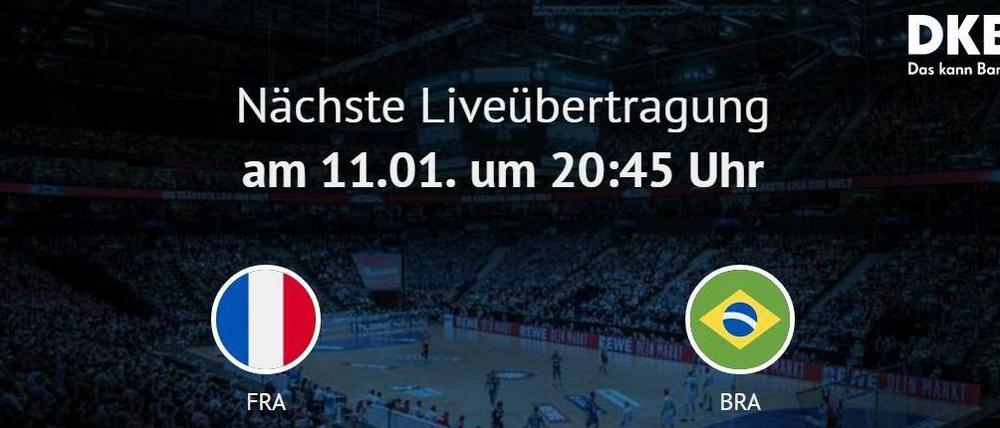 Das Eröffnungsspiel der Handball-WM - im Internet, auf einer Sponsorenseite.