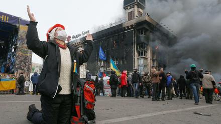 Blutige Proteste in Kiew.