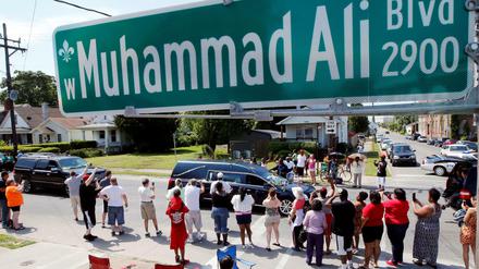 Abschied von Boxlegende Muhammad Ali in seiner Heimatstadt Louisville, Kentucky
