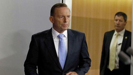 Der Premierminister von Australien, Tony Abbott, bei einer Pressekonferenz am Freitag in Sydney.
