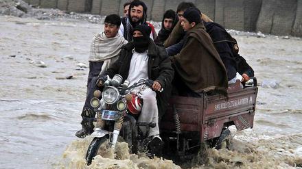 Nach Unwettern sind Teile von Afghanistan überflutet.