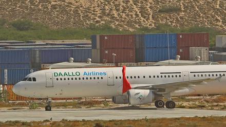 Ein Flugzeug der Daallo Airlines.