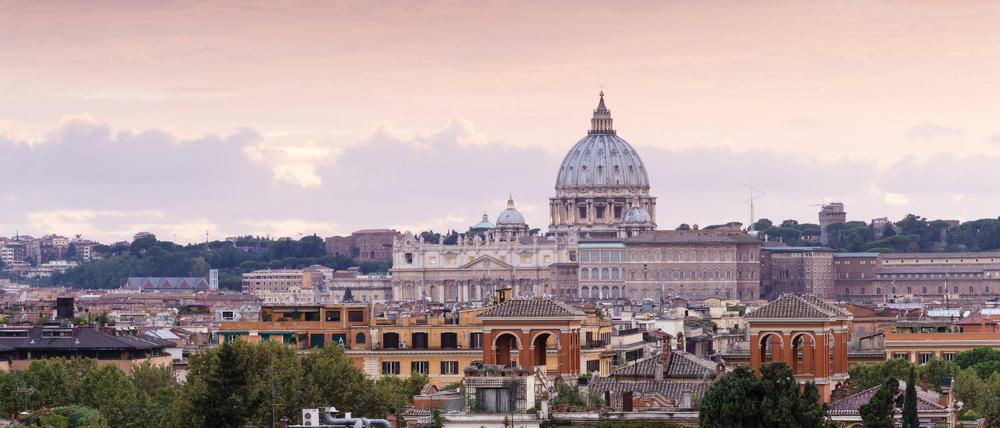 Ausblick vom Pincio auf den Petersdom, Vatikan, Rom, Latium, Italien, Europa ibljun03874872.jpg