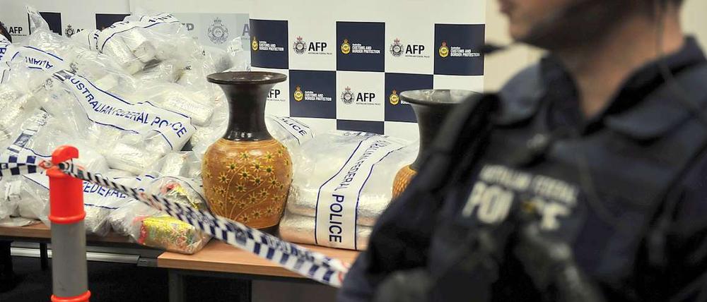 Der australischen Polizei ist ein Schlag gegen Drogenhändler geglückt.