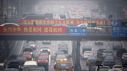 In Peking ist die Luft permanent hoch belastet.