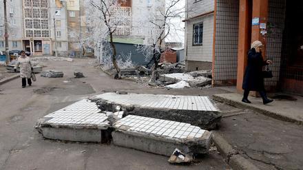 Die Menschen in Donezk leiden unter den Bedingungen.