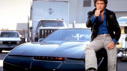 In den 80ern Fantasie, heute fast Realität: David Hasselhoff mit seinem selbstfahrenden Flitzer in der Serie "Knight Rider".
