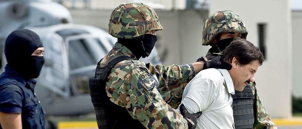 „El Chapo“: Der mächtige Chef des Sinaloa-Kartells ist gefasst.