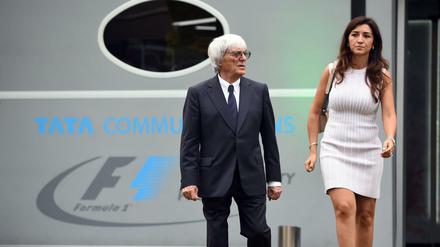 Formel-1-Chef Bernie Ecclestone und seine Frau Fabiana Flosi