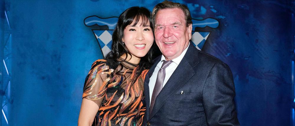 Gerhard Schröder mit Ehefrau Soyeon Schröder-Kim (Archivbild vom Februar 2020)