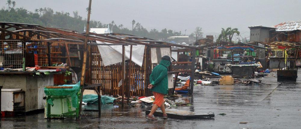 "Hagupit" riss Häuser mit sich und verwüstete große Teile der Philippinen - auch Tacloban.