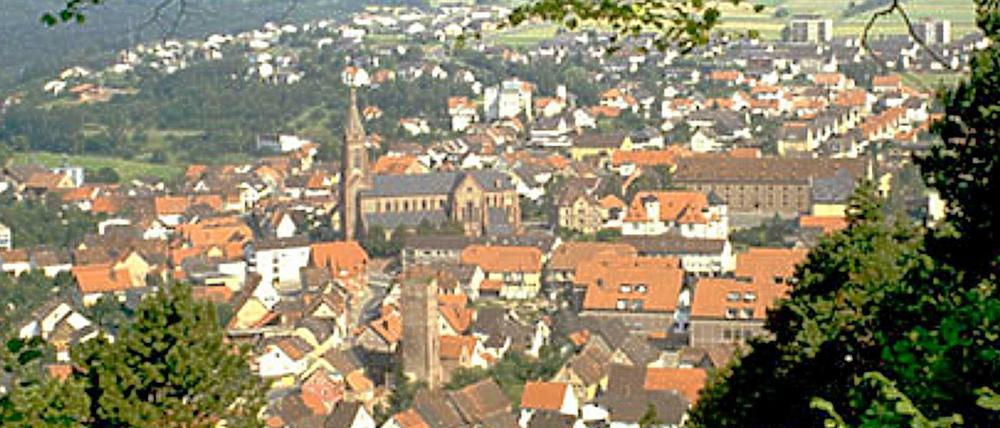 Die Stadt Hardheim in Franken. 