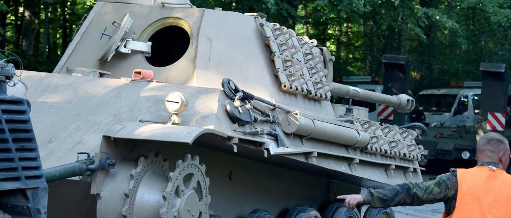 Der funktionstüchtige "Panther"-Kampfpanzer wurde im Juli 2015 aus Heikendorf abtransportiert. 
