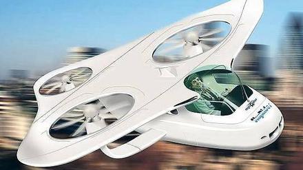 Schickes Modell. So stellen sich Forscher des Deutschen Zentrums für Luft- und Raumfahrt fliegende Autos der Zukunft vor. 