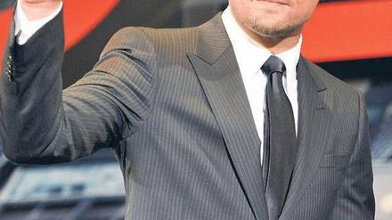 Immer freundlich, immer charmant. Leonardo DiCaprio, ein Charakterdarsteller, der seinen Charakter in der Öffentlichkeit niemals preisgeben will. Foto: AFP
