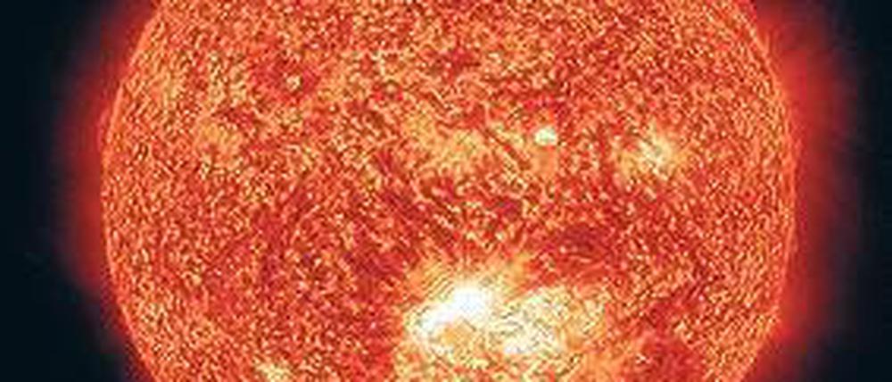 Sonnensturm. Die US-Weltraumbehörde Nasa zeigt den Entstehungsort. Foto: dpa