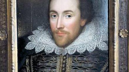 William Shakespeare, hier ein Bildnis aus der Zeit um 1610, der Maler ist unbekannt. 