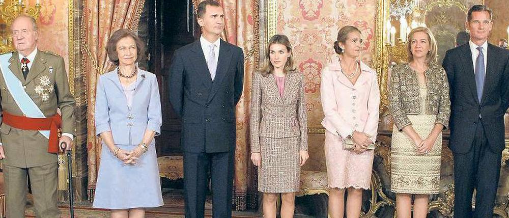 Die Königsfamilie mit König Juan Carlos.