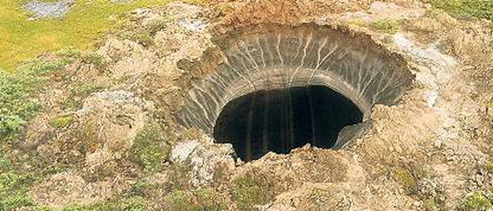 Das Loch in Sibirien. Seine Herkunft ist rätselhaft.