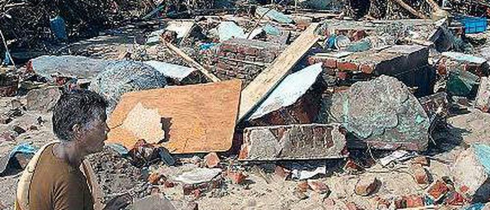 Die Fischerdörfer in der Region Nagapattinam wurden damals zerstört. 