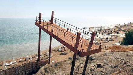 Diese Anlegestelle am Toten Meer wurde tatsächlich einmal genutzt.
