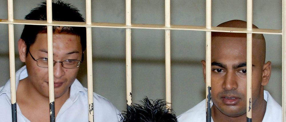 Die in Indonesien zum Tode verurteilten Australier Andrew Chan (links) und Myuran Sukumaran 