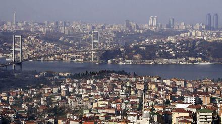 Blick vom Camlica Hügel auf Istanbul. 