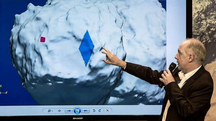 Stephan Ulamec vom Deutschen Zentrum für Luft- und Raumfahrt (DLR) erläutert Details zu "Philae".