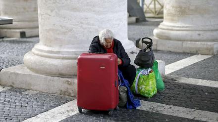 In ganz Rom soll es 3000 Obdachlose geben.