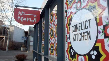 Der Imbiss «Conflict Kitchen» in Pittsburgh (USA). 