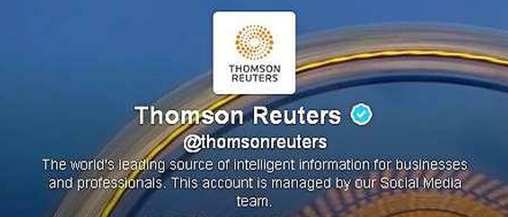 Der Twitteraccount von Reuters läuft mittlerweile wieder wie gewohnt weiter.