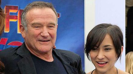 Robin Williams und seine Tochter Zelda bei der Premier von "Happy Feet 2" im November 2011.