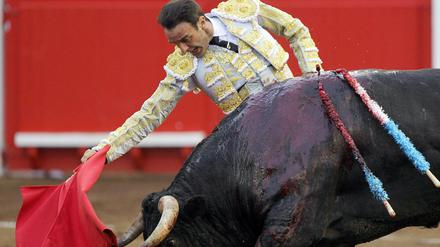 Der spanische Stierkämpfer Enrique Ponce in Santiago. 