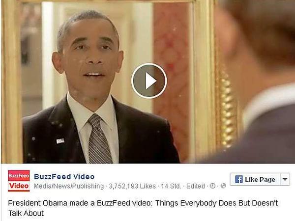 Video Obama auf Facebook