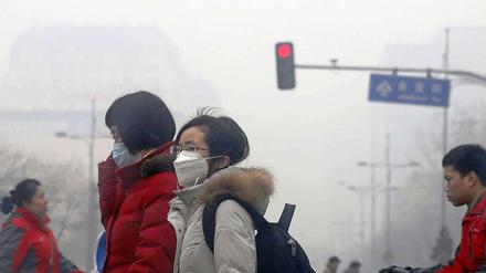 Giftig: Smog in Peking.