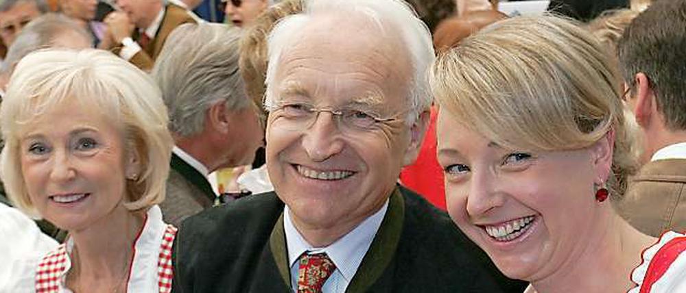 Edmund Stoiber mit Tochter Veronica Saß.